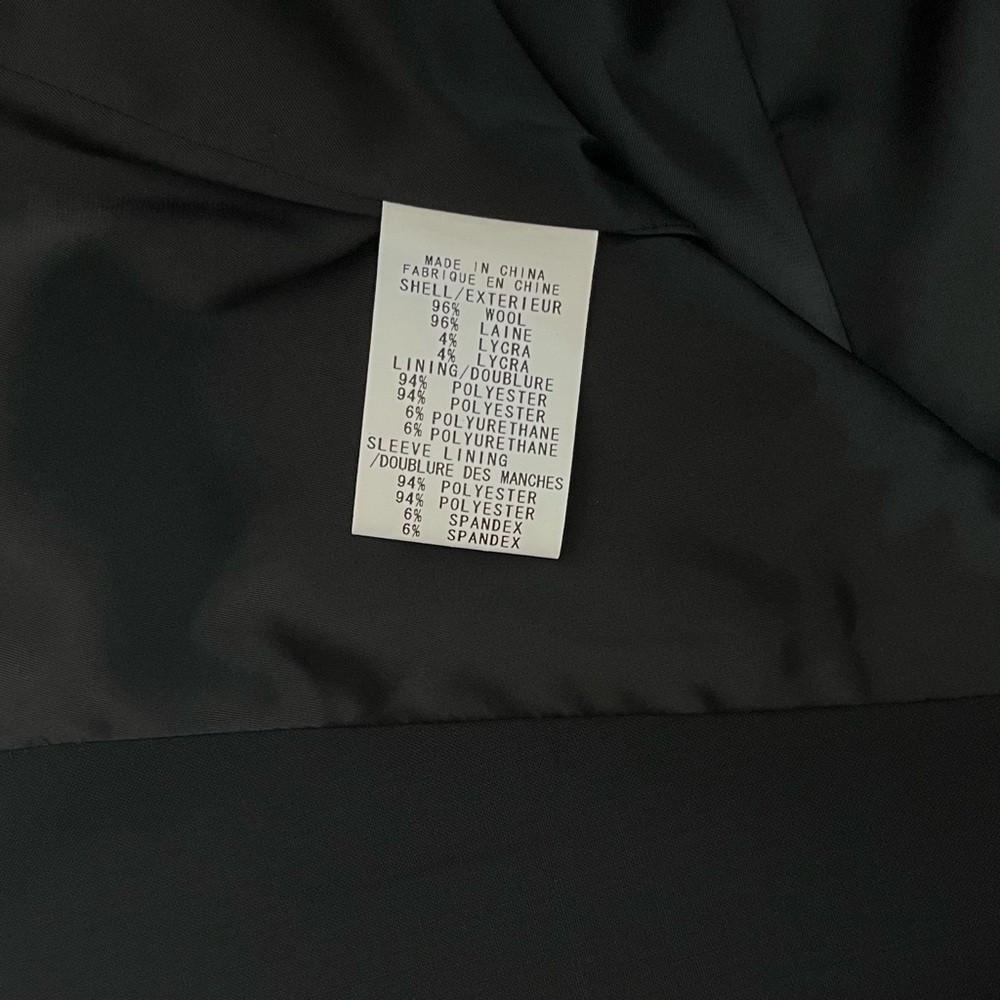 NWT | Theory | Black Wool Blend | Contemporary Women Blazer | Sz Medium - Picture 13 of 16